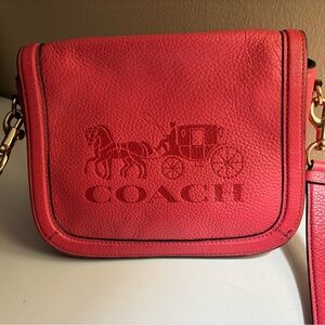Coach Vibrant Red Crossbody Bag